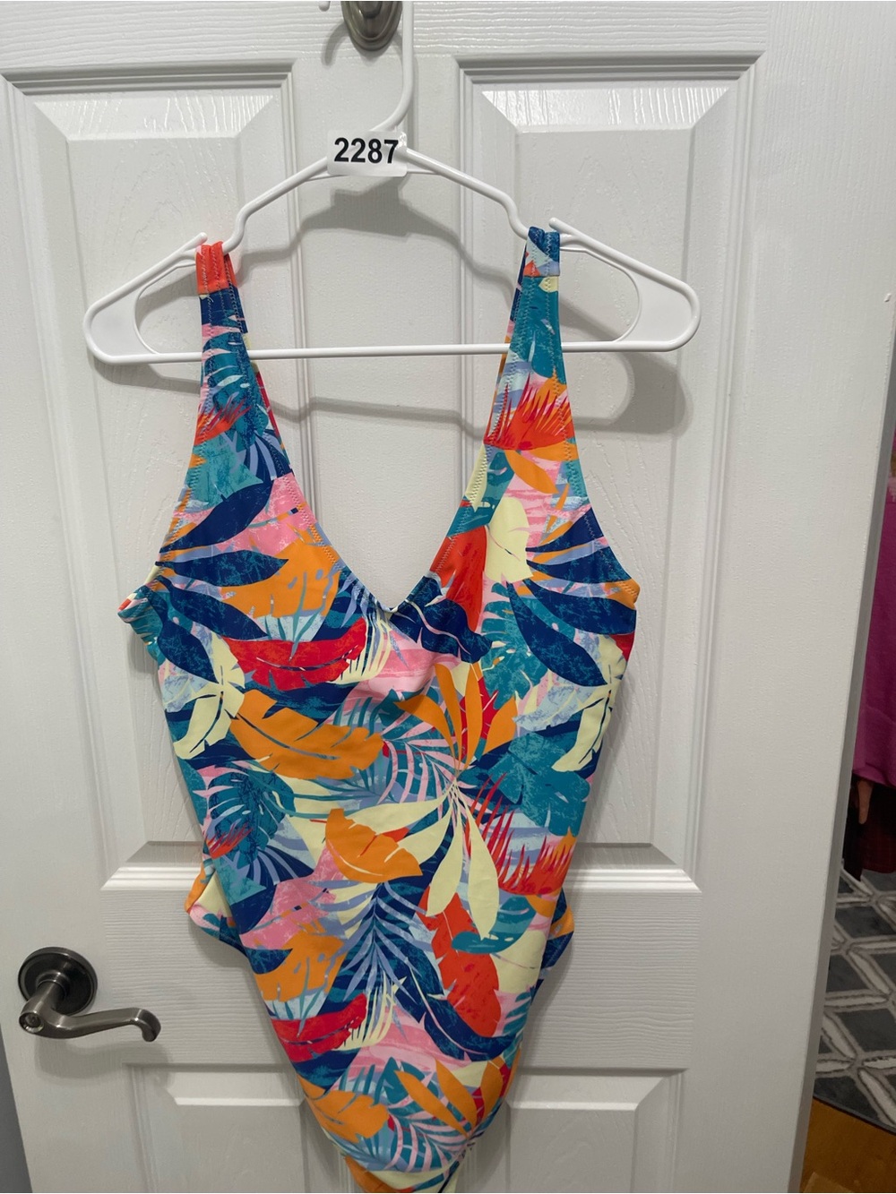 Old Navy women’s One-Piece Swimsuit - Blue, Orange, Yellow, Pink - Picture 5 of 13